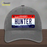 Hunter Idaho Novelty License Plate Hat Unconstructed Cotton / Charcoal