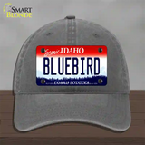 Bluebird Idaho Novelty License Plate Hat Unconstructed Cotton / Charcoal