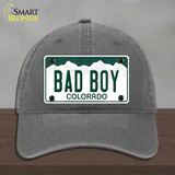 Bad Boy Colorado Novelty License Plate Hat Unconstructed Cotton / Charcoal