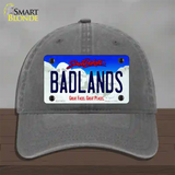 Badlands South Dakota Novelty License Plate Hat Unconstructed Cotton / Charcoal