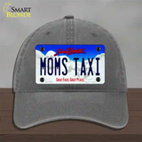 Moms Taxi South Dakota Novelty License Plate Hat Unconstructed Cotton / Charcoal