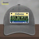 Birmingham Alabama Novelty License Plate Hat Unconstructed Cotton / Charcoal