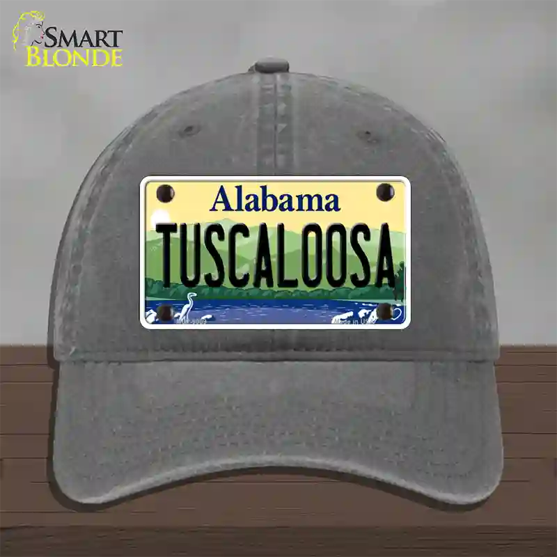 Tuscaloosa Alabama Novelty License Plate Hat Unconstructed Cotton / Charcoal