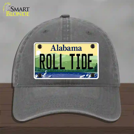 Roll Tide Alabama Novelty License Plate Hat Unconstructed Cotton / Charcoal