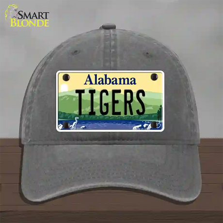 Tigers Alabama Novelty License Plate Hat Unconstructed Cotton / Charcoal