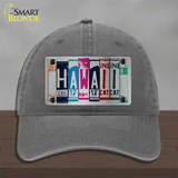 Hawaii License Plate Art Novelty License Plate Hat Unconstructed Cotton / Charcoal