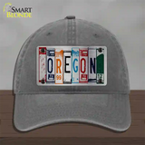 Oregon License Plate Art Novelty License Plate Hat Unconstructed Cotton / Charcoal