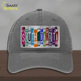 South Dakota License Plate Art Novelty License Plate Hat Unconstructed Cotton / Charcoal