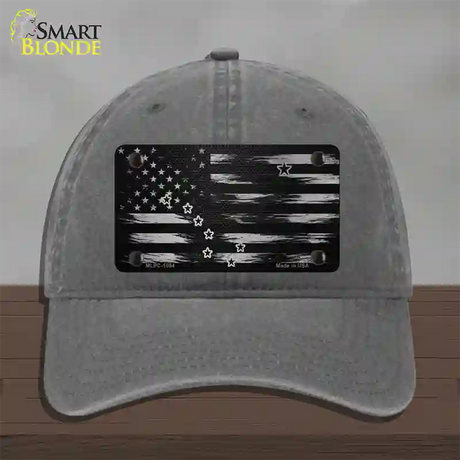 Alaska Carbon Fiber Novelty License Plate Hat Unconstructed Cotton / Charcoal