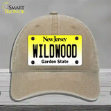 Wildwood New Jersey Novelty License Plate Hat Unconstructed Cotton / Khaki