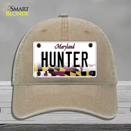 Hunter Maryland Novelty License Plate Hat Unconstructed Cotton / Khaki