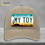 My Toy Arizona Novelty License Plate Hat Unconstructed Cotton / Khaki