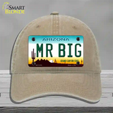 Mr Big Arizona Novelty License Plate Hat Unconstructed Cotton / Khaki