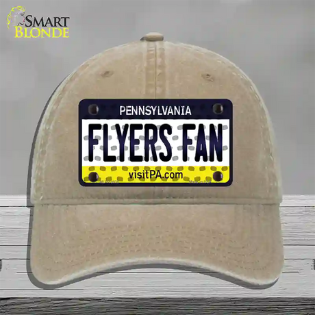 Flyers Fan Pennsylvania Novelty License Plate Hat Unconstructed Cotton / Khaki