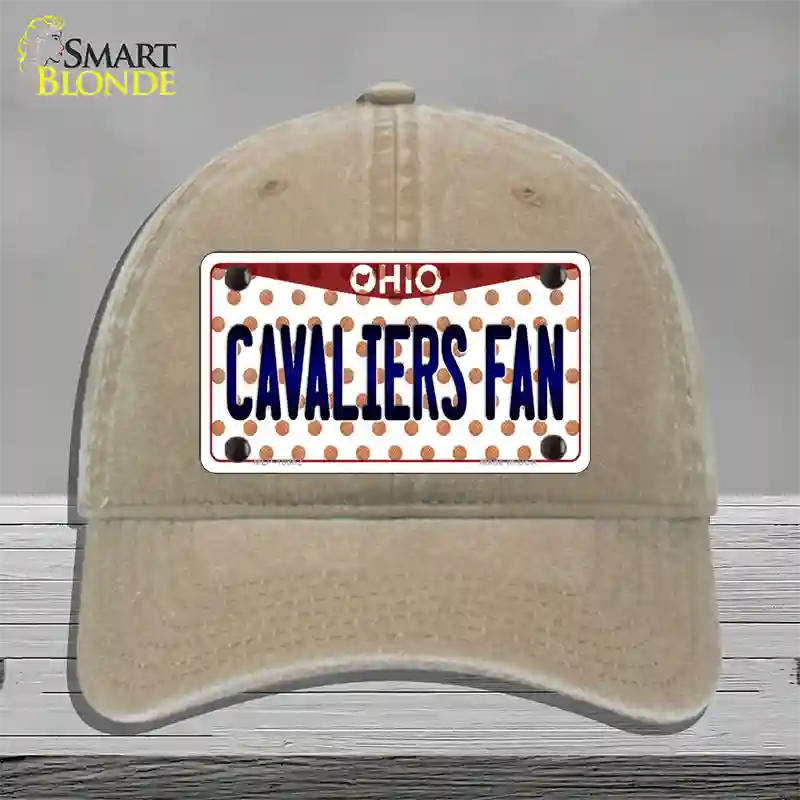 Cavaliers Fan Ohio Novelty License Plate Hat Unconstructed Cotton / Khaki