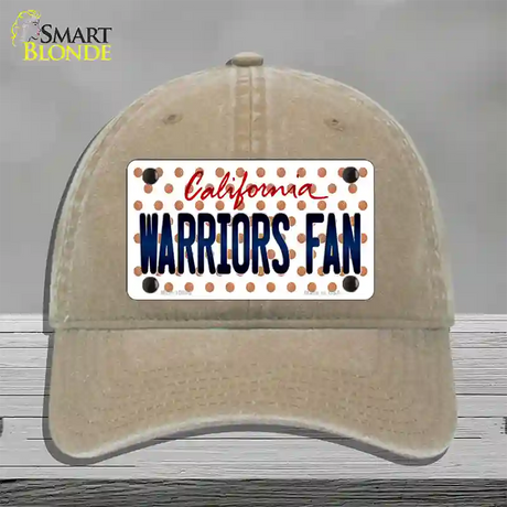 Warriors Fan California Novelty License Plate Hat Unconstructed Cotton / Khaki