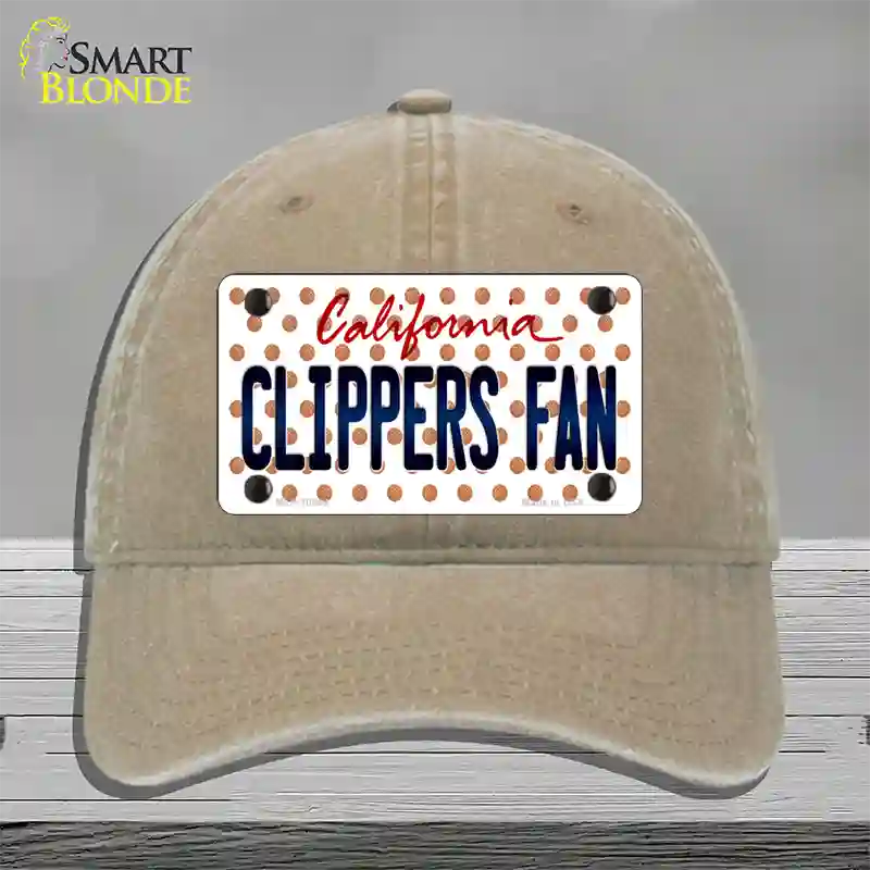 Clippers Fan California Novelty License Plate Hat Unconstructed Cotton / Khaki