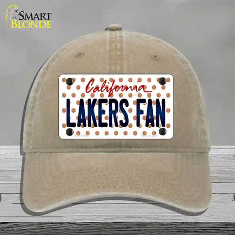 Lakers Fan California Novelty License Plate Hat Unconstructed Cotton / Khaki