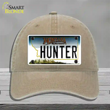 Hunter Montana State Novelty License Plate Hat Unconstructed Cotton / Khaki