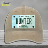 Hunter New Hampshire State Novelty License Plate Hat Unconstructed Cotton / Khaki