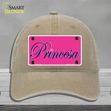 Princesa Novelty License Plate Hat Unconstructed Cotton / Khaki