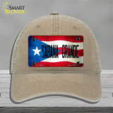 Sabana Grande Puerto Rico Flag Novelty License Plate Hat Unconstructed Cotton / Khaki