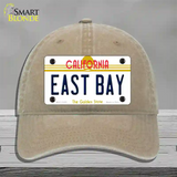 East Bay California Novelty License Plate Hat Unconstructed Cotton / Khaki