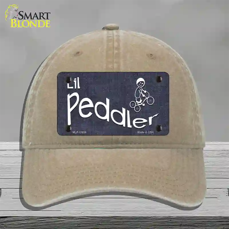 Lil Peddler Novelty License Plate Hat Unconstructed Cotton / Khaki