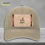 Just Like Mom Novelty License Plate Hat Unconstructed Cotton / Khaki