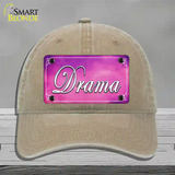 Drama Novelty License Plate Hat Unconstructed Cotton / Khaki