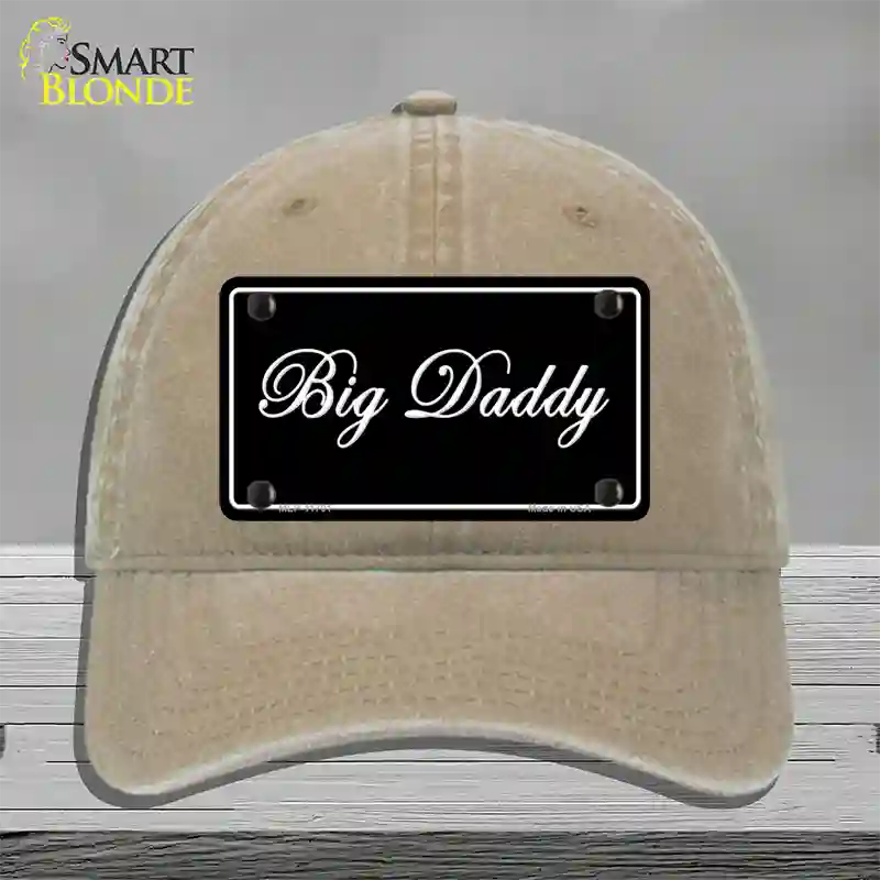 Big Daddy Novelty License Plate Hat Unconstructed Cotton / Khaki