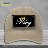 King Novelty License Plate Hat Unconstructed Cotton / Khaki