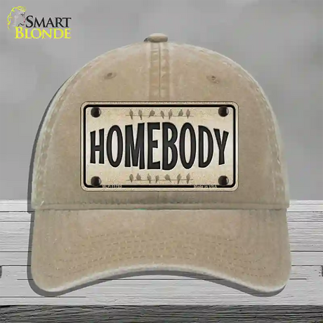 Homebody Novelty License Plate Hat Unconstructed Cotton / Khaki