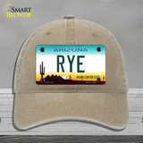 Rye Arizona Novelty License Plate Hat Unconstructed Cotton / Khaki