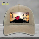 Show Low Hilltop Arizona Novelty License Plate Hat Unconstructed Cotton / Khaki