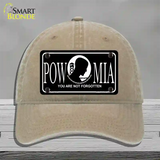 POW-MIA Novelty License Plate Hat Unconstructed Cotton / Khaki