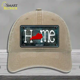 Kentucky Home State Outline Novelty License Plate Hat Unconstructed Cotton / Khaki