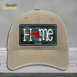 Maryland Home State Outline Novelty License Plate Hat Unconstructed Cotton / Khaki