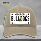 Georgia Bulldogs Novelty License Plate Hat Unconstructed Cotton / Khaki