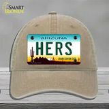 Hers Arizona Novelty License Plate Hat Unconstructed Cotton / Khaki