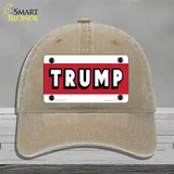 Trump Novelty License Plate Hat Unconstructed Cotton / Khaki