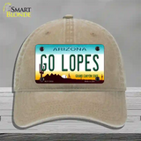 Go Lopes Novelty License Plate Hat Unconstructed Cotton / Khaki