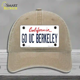 Go UC Berkeley Novelty License Plate Hat Unconstructed Cotton / Khaki