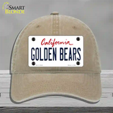 Golden Bears Novelty License Plate Hat Unconstructed Cotton / Khaki