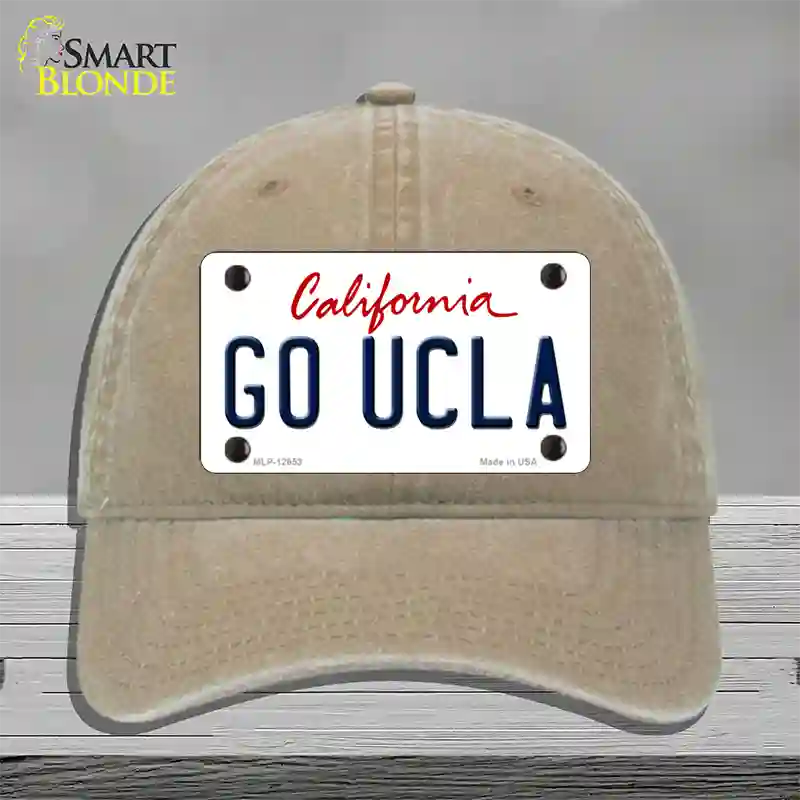 Go UCLA Novelty License Plate Hat Unconstructed Cotton / Khaki