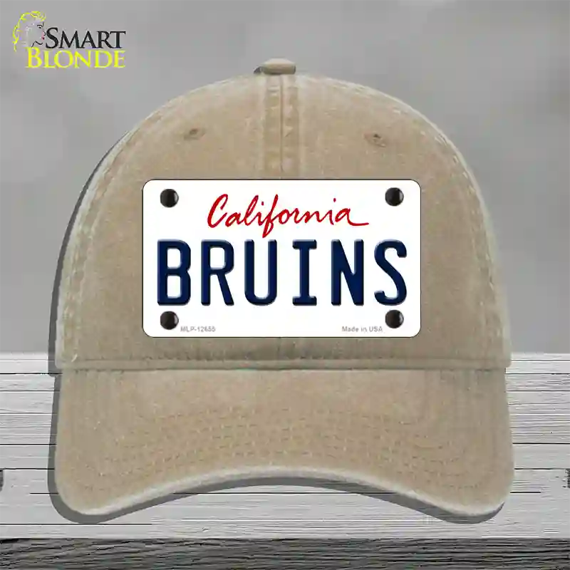 Bruins Novelty License Plate Hat Unconstructed Cotton / Khaki