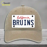 Bruins Novelty License Plate Hat Unconstructed Cotton / Khaki