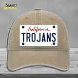 Trojans Novelty License Plate Hat Unconstructed Cotton / Khaki