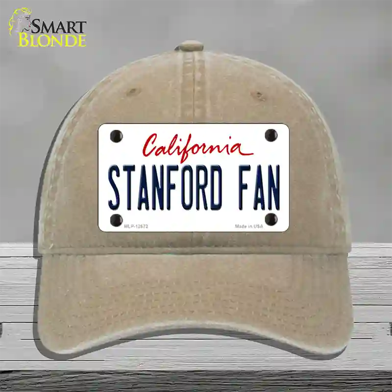 Stanford Fan Novelty License Plate Hat Unconstructed Cotton / Khaki