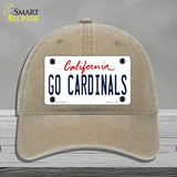 Go Cardinals Novelty License Plate Hat Unconstructed Cotton / Khaki